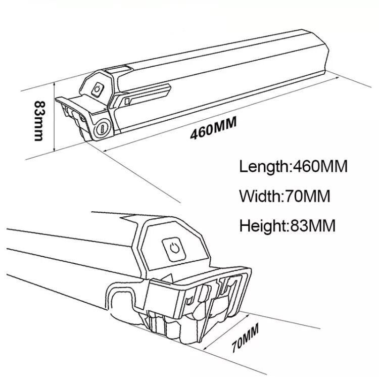 36V 48V E Bike Аккумулятор Dorado Аккумулятор 15ah 20ah Downtube Ebike Аккумулятор Dorado Электровелосипед