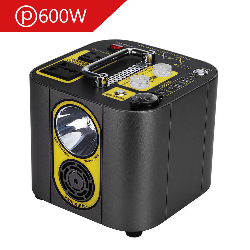 18650 батарея портативная электростанция 467wh 126ah питание 600W пик 1000W с USB типа C