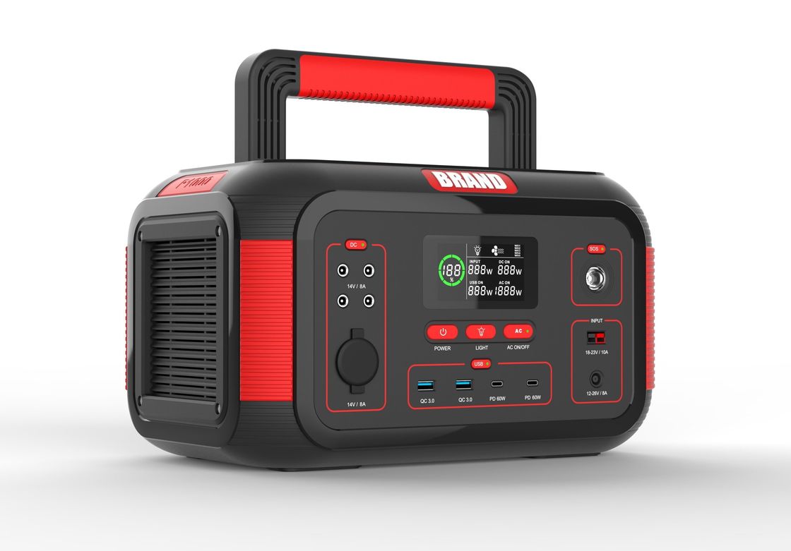 USB 1000W 22.2V 36.4ah Перезаряжаемая солнечная портативная электростанция для дома