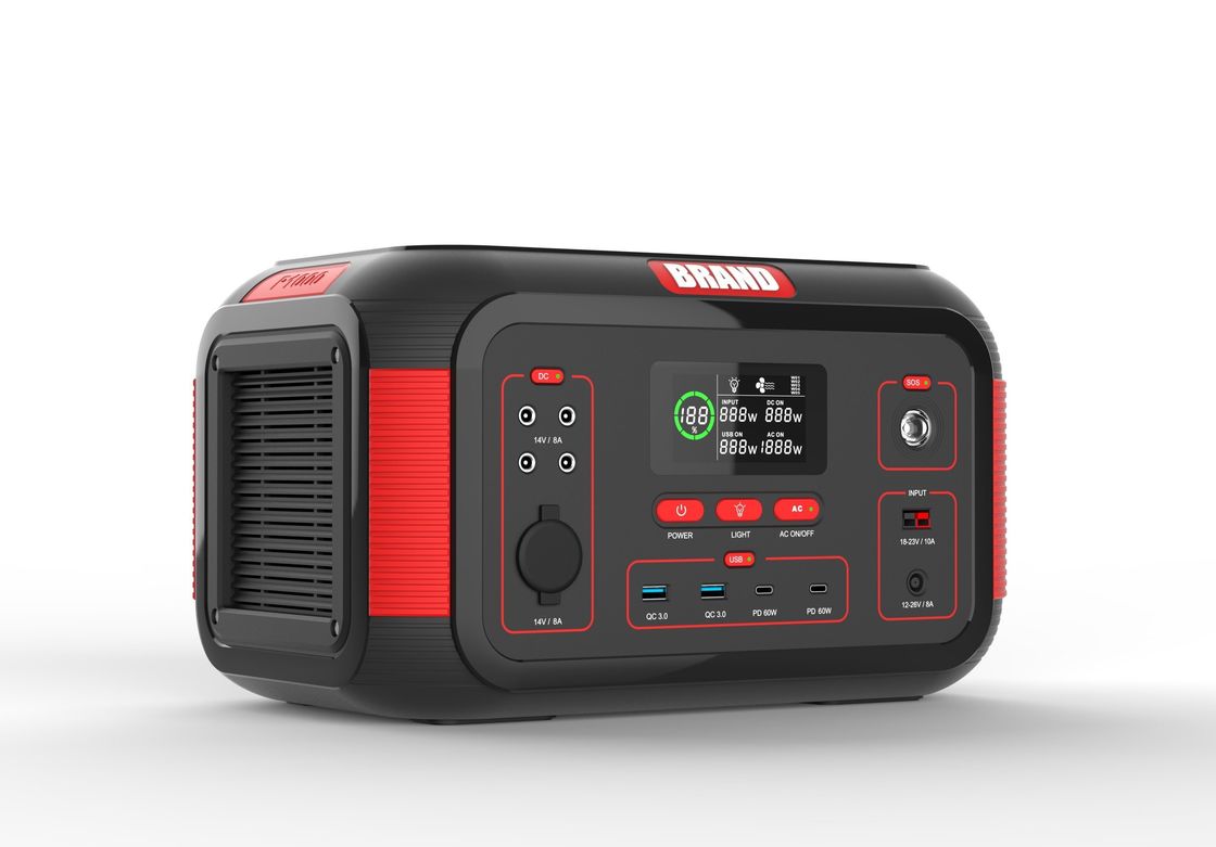 USB 1000W 22.2V 36.4ah Перезаряжаемая солнечная портативная электростанция для дома
