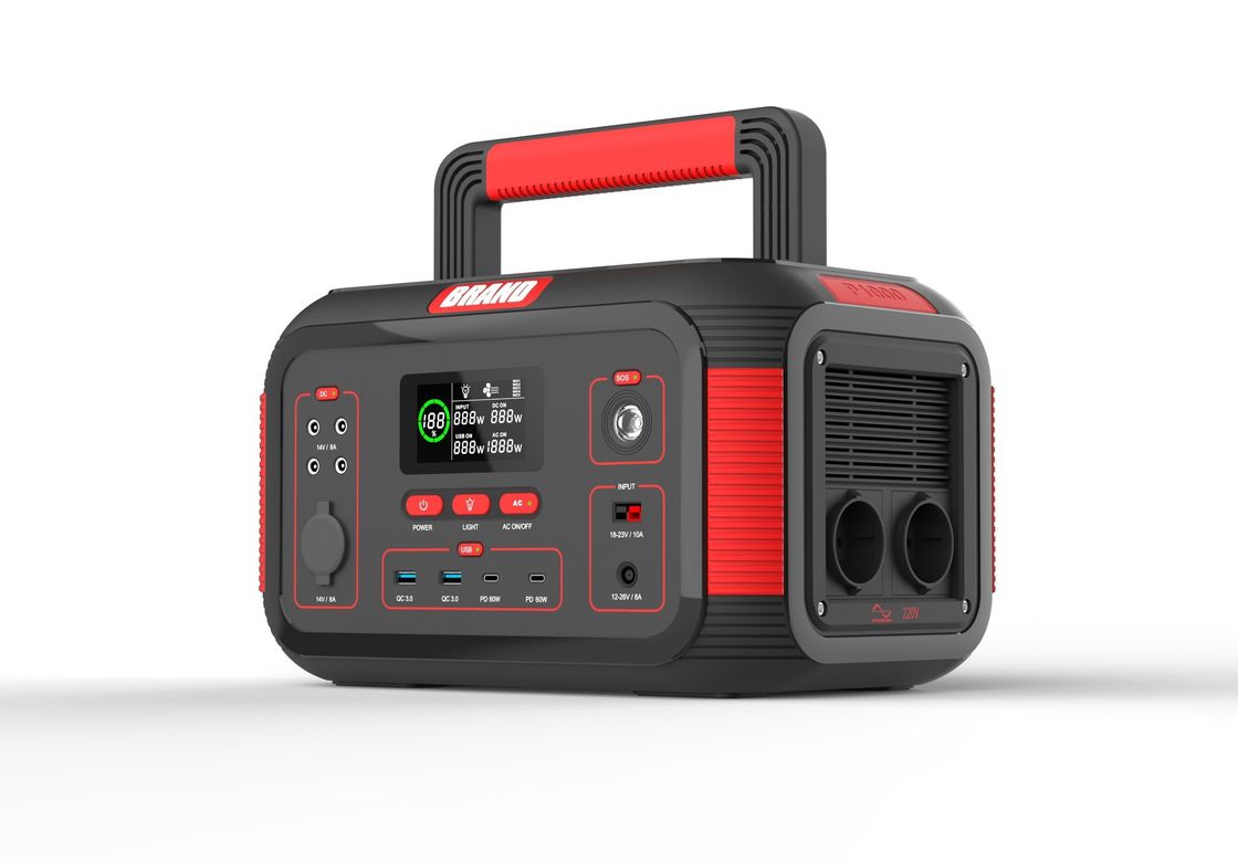 USB 1000W 22.2V 36.4ah Перезаряжаемая солнечная портативная электростанция для дома