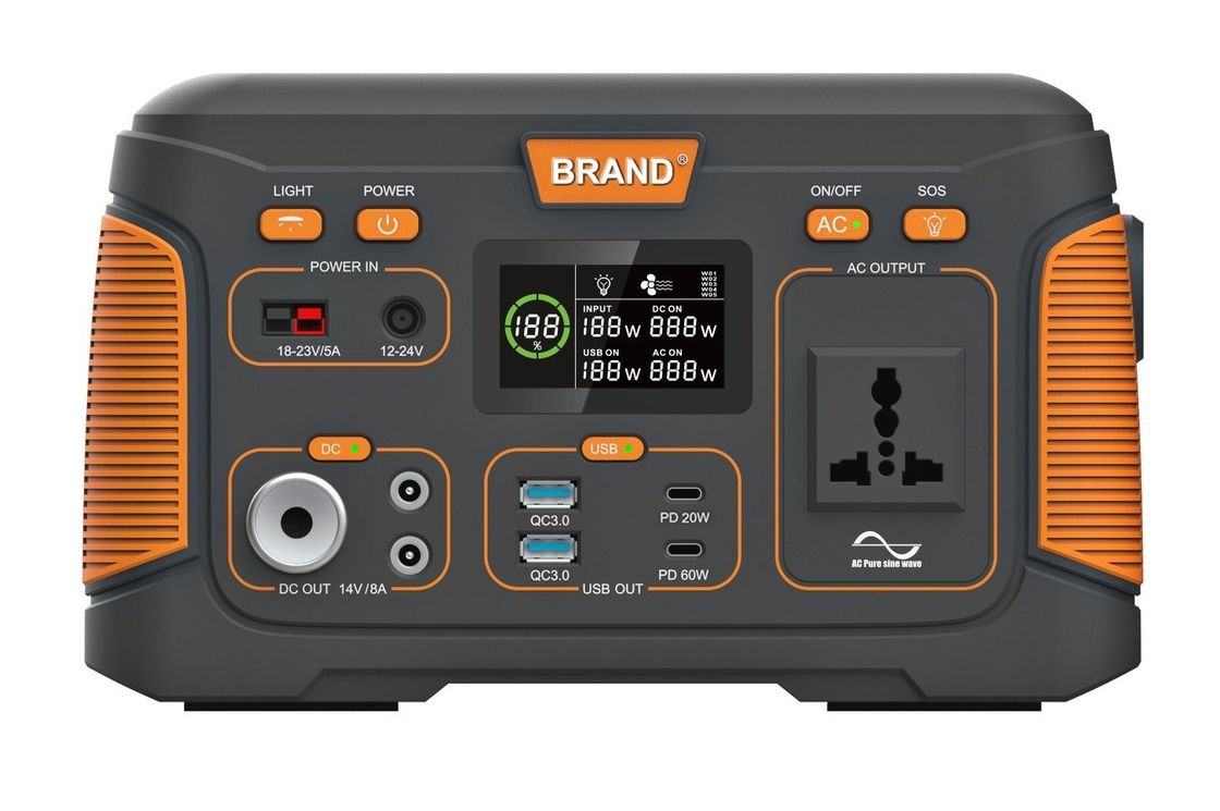 USB 500W 14.8V 30ah Перезаряжаемая солнечная портативная электростанция для дома
