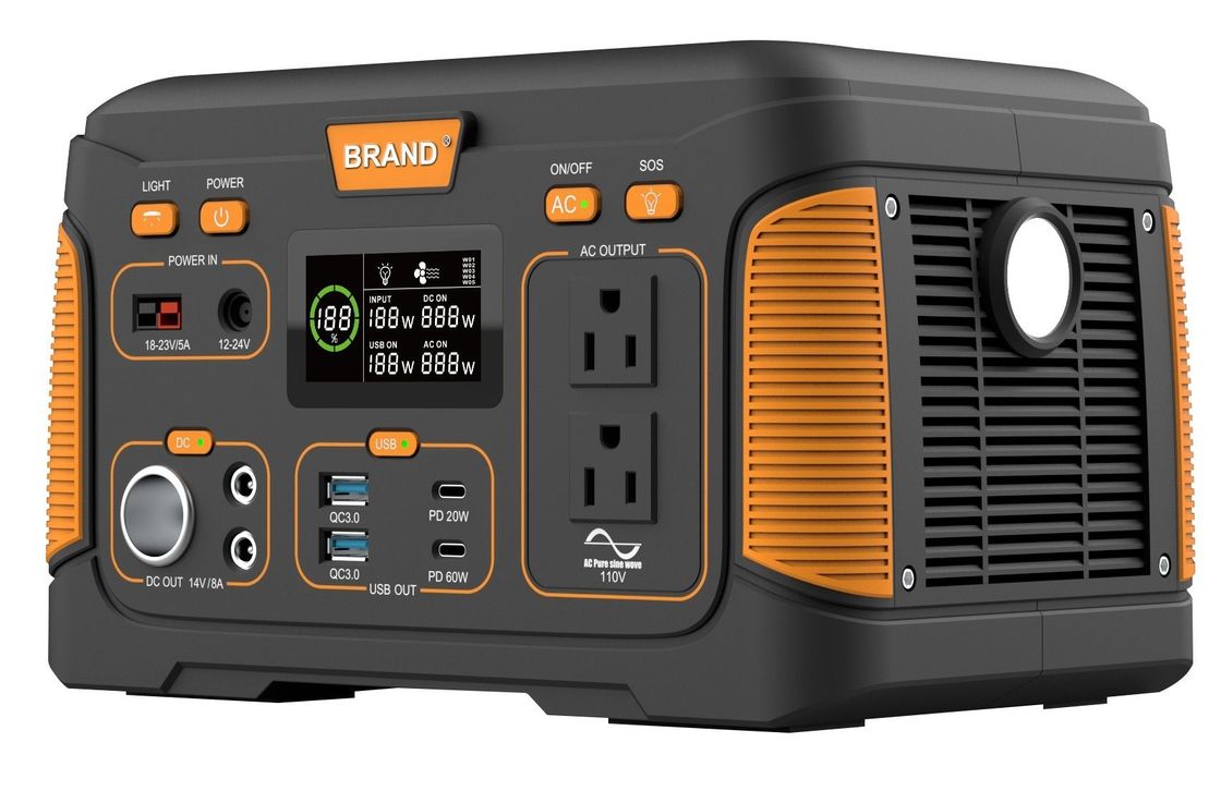 USB 500W 14.8V 30ah Перезаряжаемая солнечная портативная электростанция для дома
