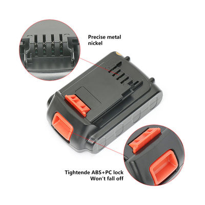 Перезаряжаемые батареи Black & Decker для электроинструментов 20 В 3000 мАч Ли-ионные элементы